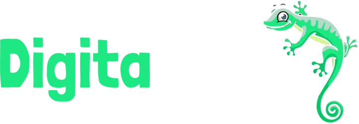 DigitaLizard IPTV white logo displayed on dark background for brand identity